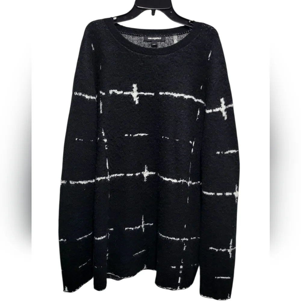 Karl Lagerfeld Paris Printed Crew Neck Men's Pullover